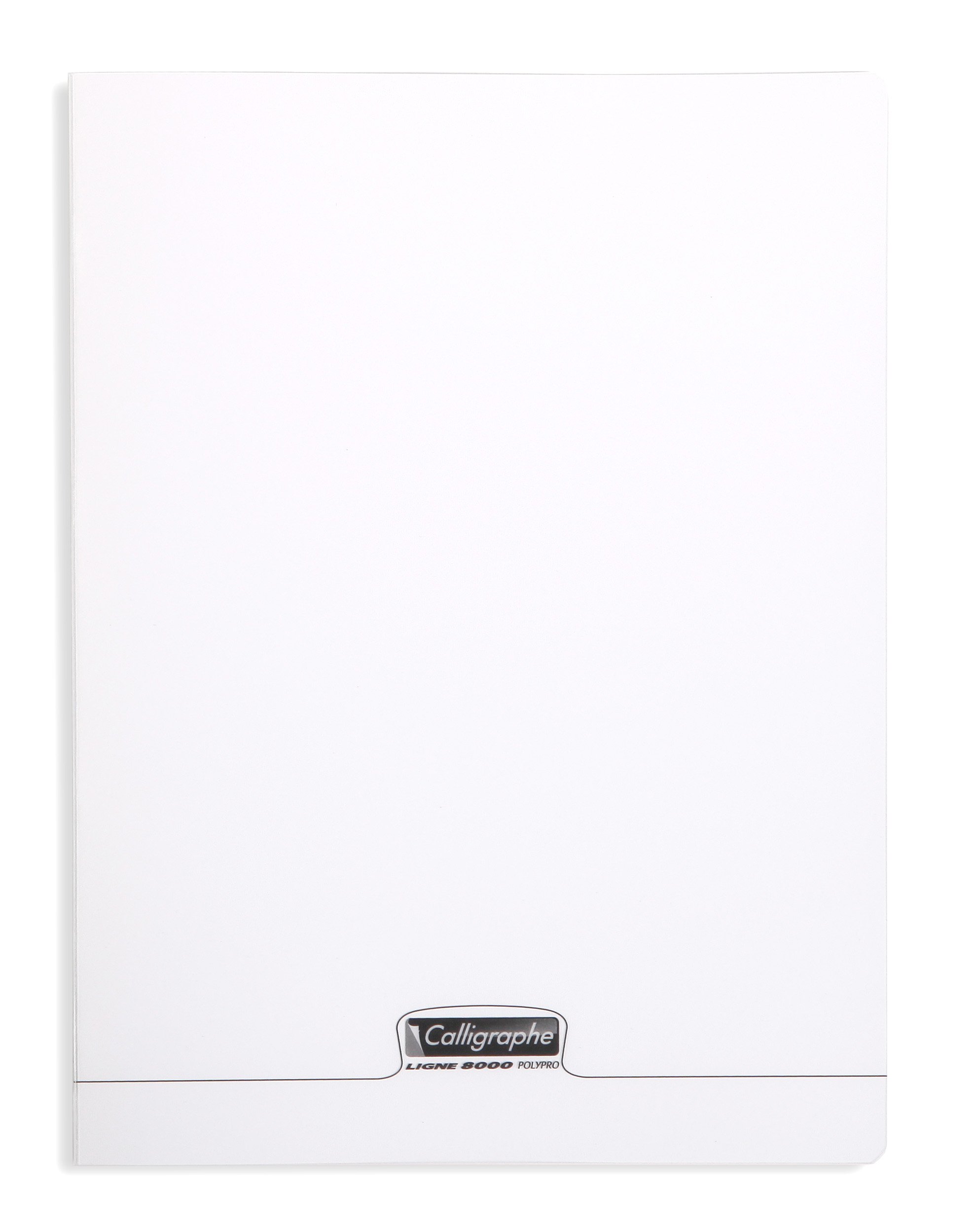 Calligraphe 18170C A Clear Stapled Album (a Clairefontaine Brand) - Dimensions: 24x32 cm - 48 Plain White Pages - 90 g Paper - Transparent Polypro Cover