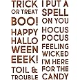 Sizzix Sizzx Thinlits Die Set 9PK Bold Text Halloween by Tim Holtz | 665995 | Chapter 3 2022, One Size, Multicolor