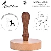 Custom Logo Stamp, Personalized Rubber Stamp, Upload Your Design, Multiple Sizes