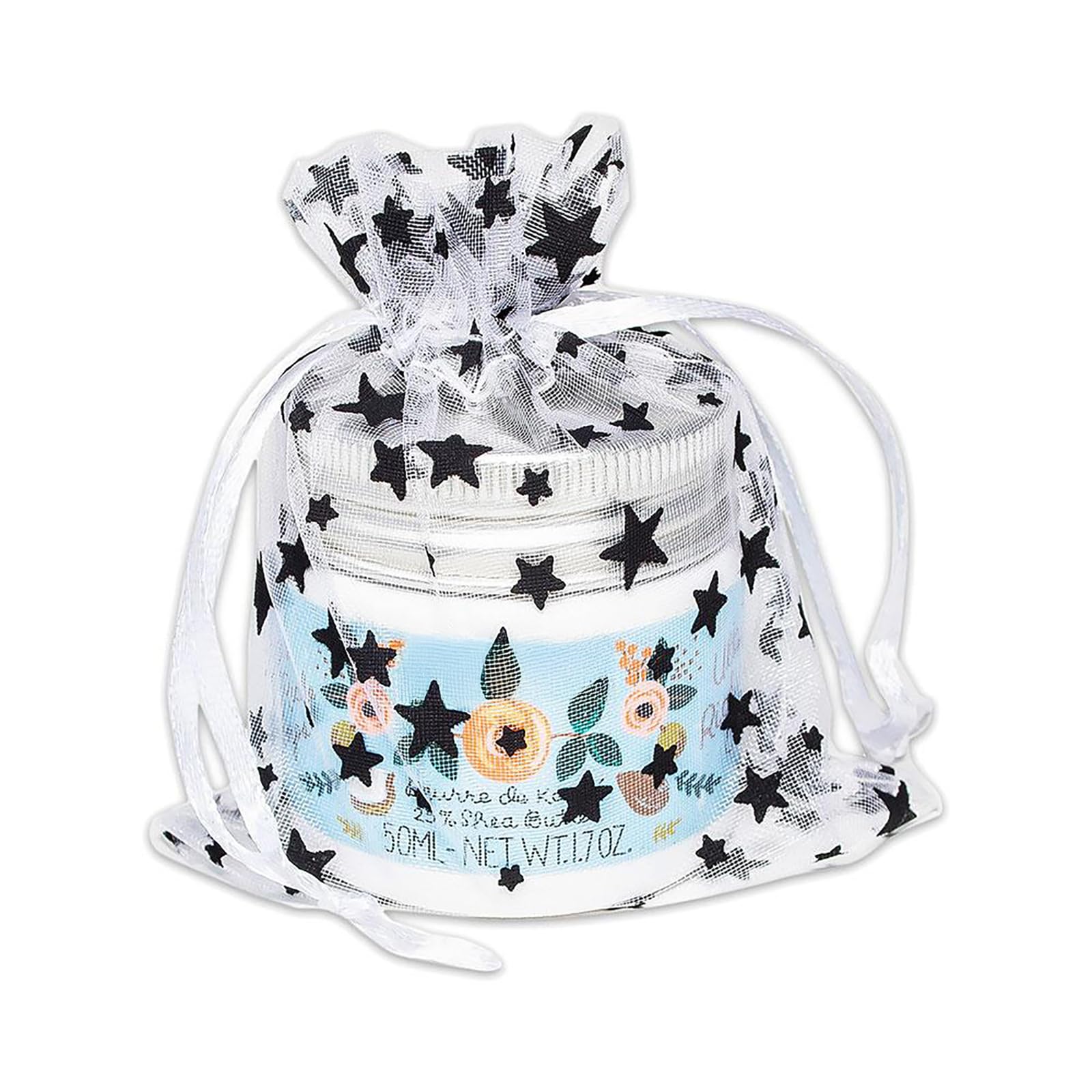 100-Pack 3x4 Sheer Organza Drawstring Gift Bags