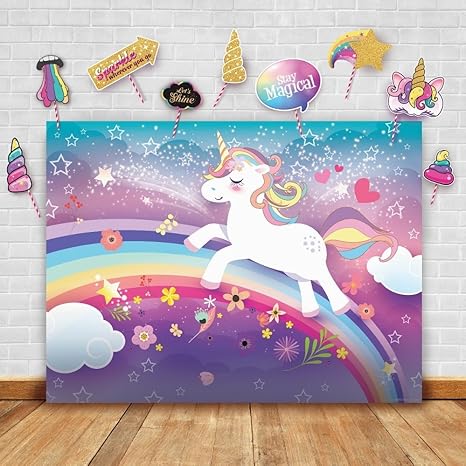 Magical Unicorn Theme Photography Backdrop And Studio Amazon Co
