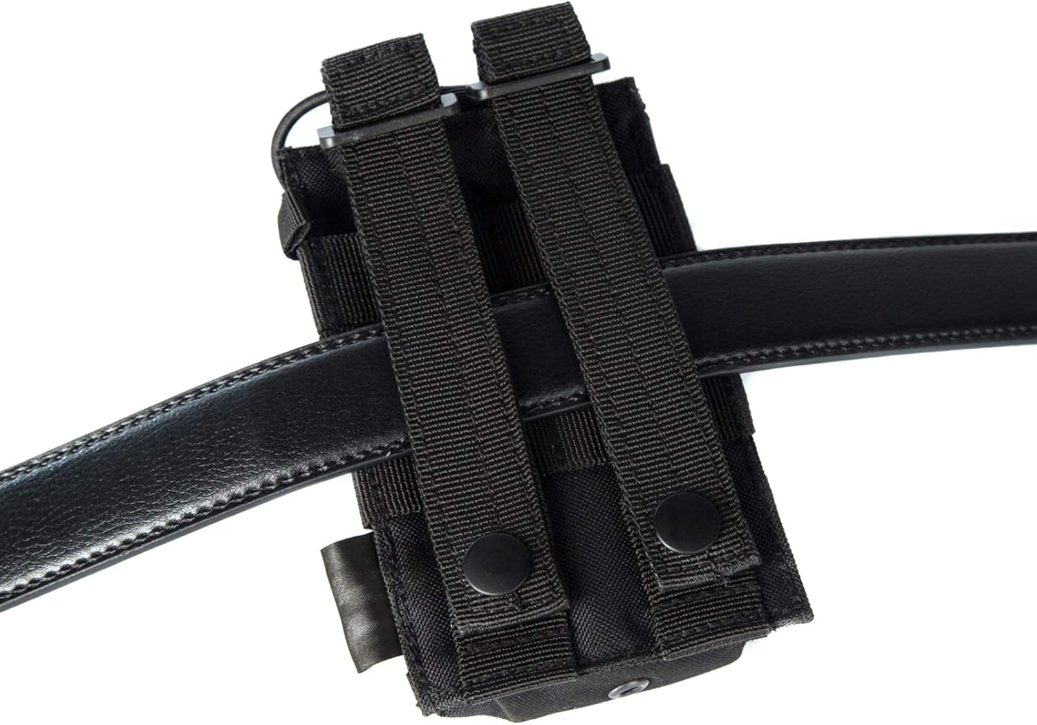 Tactical Radio Holder Radio Case Molle Radio Holster Military Heavy Duty Radios Pouch Bag for Two Ways Walkie Talkies Adjustable Storage with 1 Pack Patch