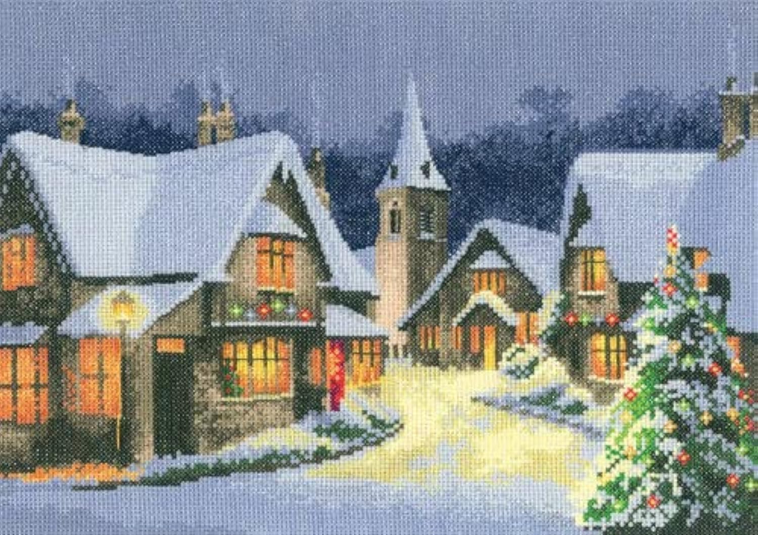 Heritage Crafts Christmas Village Cross Stitch Kit