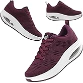 Roltte Walking Shoes for Women Air Cushion Nurse Slip Resistant Work Sock Sneakers Food Service Platform Comfortable Weight Light