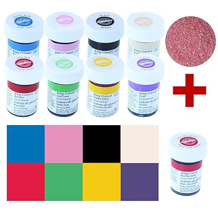Wilton Icing Colors Lebensmittelfarben Set 8 1 8 Farben Rot Neutral Im Geschmack Amazon De Lebensmittel Getranke