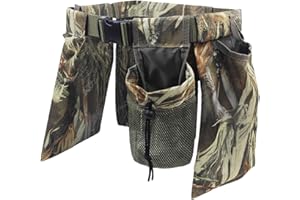 AIHSUMC Camo Dove Belt, Adjustable Dove Hunting Bags with Dove Game Bag, Shell Bags, Ammo Bag and Water Bottle Carrier, Shooting Belt for Bird Hunting, Field and Game Belt