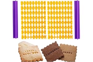 2Pcs Clay Cookie Letter Stamp Set – Alphabet & Number Embosser Mold for Biscuit, Cake, Pottery Baking DIY Craft | Reusable Me