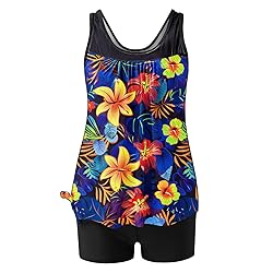 Tankini Swimsuits for Women Tummy Control Blouson