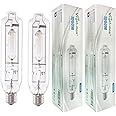 Vegelumax MH 1000W Metal Halide HID Grow Light Bulb Lamp High PAR Enhanced Blue and Violet Spectrums for Horticulture Indoor Plants,CCT 6000K,92,000 Lumens,Great for Commercial Applications,2 Pack