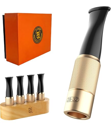 mouth tip cigarette holder 100 PC PLASTIC BEIGE CIGAR MOUTHPIECE TIP, THE ORIGINAL U.S.A. NOS Premium Quality Flat Mouth Glass