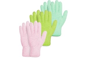 3 Pairs Microfiber Dusting Gloves for Plants, Plant Leaf Cleaning Gloves, Reusable Washable Dusting Mitts for House Plants Bl