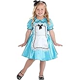 Adventurous Alice Toddler Costume - Dress with Lace-Edged Apron and Headband