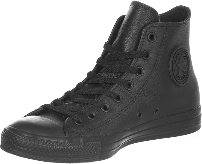 Converse Unisex Adults Chuck Taylor Ct As Hi Leather Top Trainers, Black (Black Mono 001), 11.5 