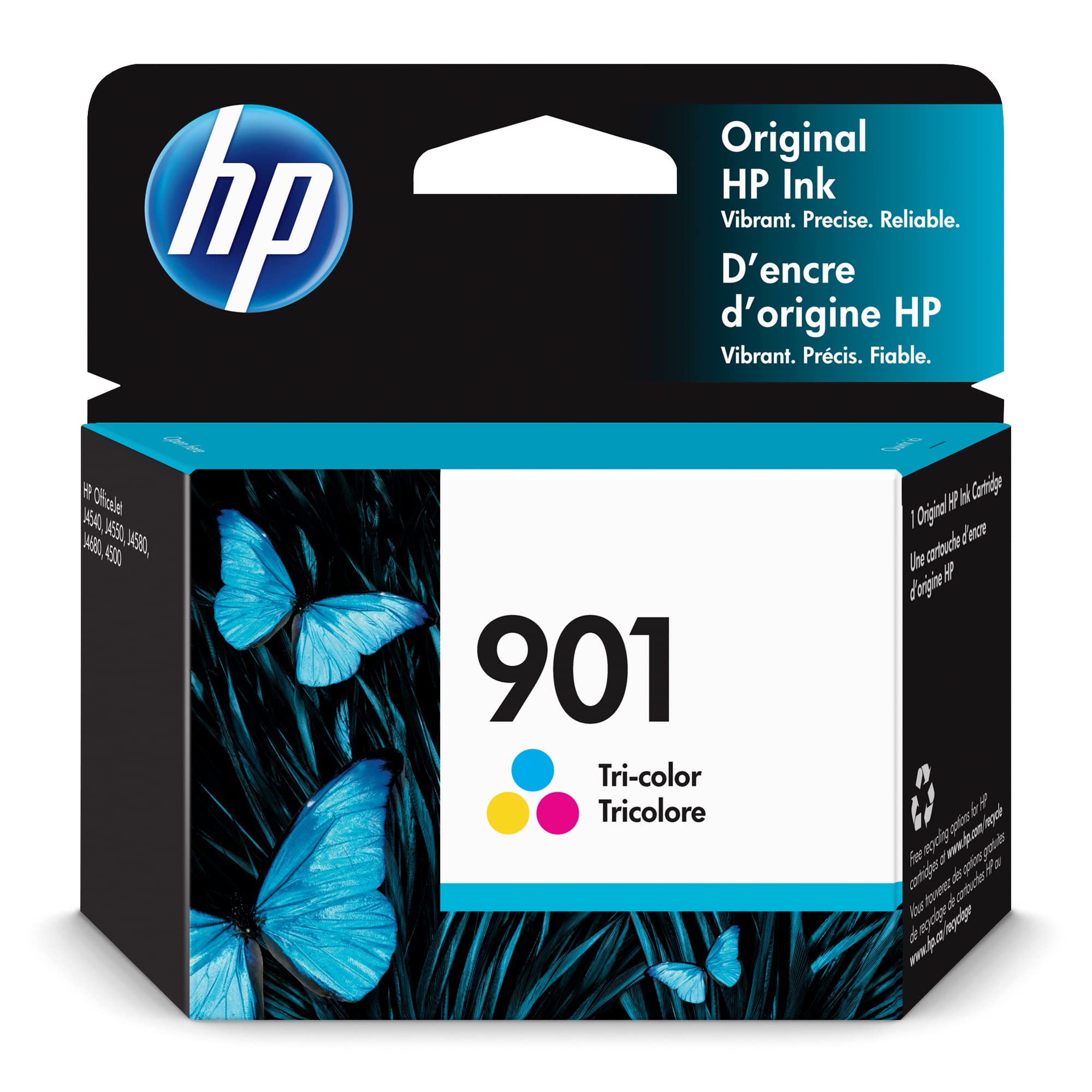 HP 901 Tri-Colour Officejet Ink Cartridge, 15-32°C, 60g, 50g
