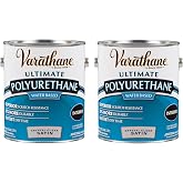 Varathane Ultimate Satin Clear Polyurethane | Water-Based, Crystal Clear Protection, Scratch &amp; Stain Resistance, Interior Wood Surfaces, Durable Finish, Gallon