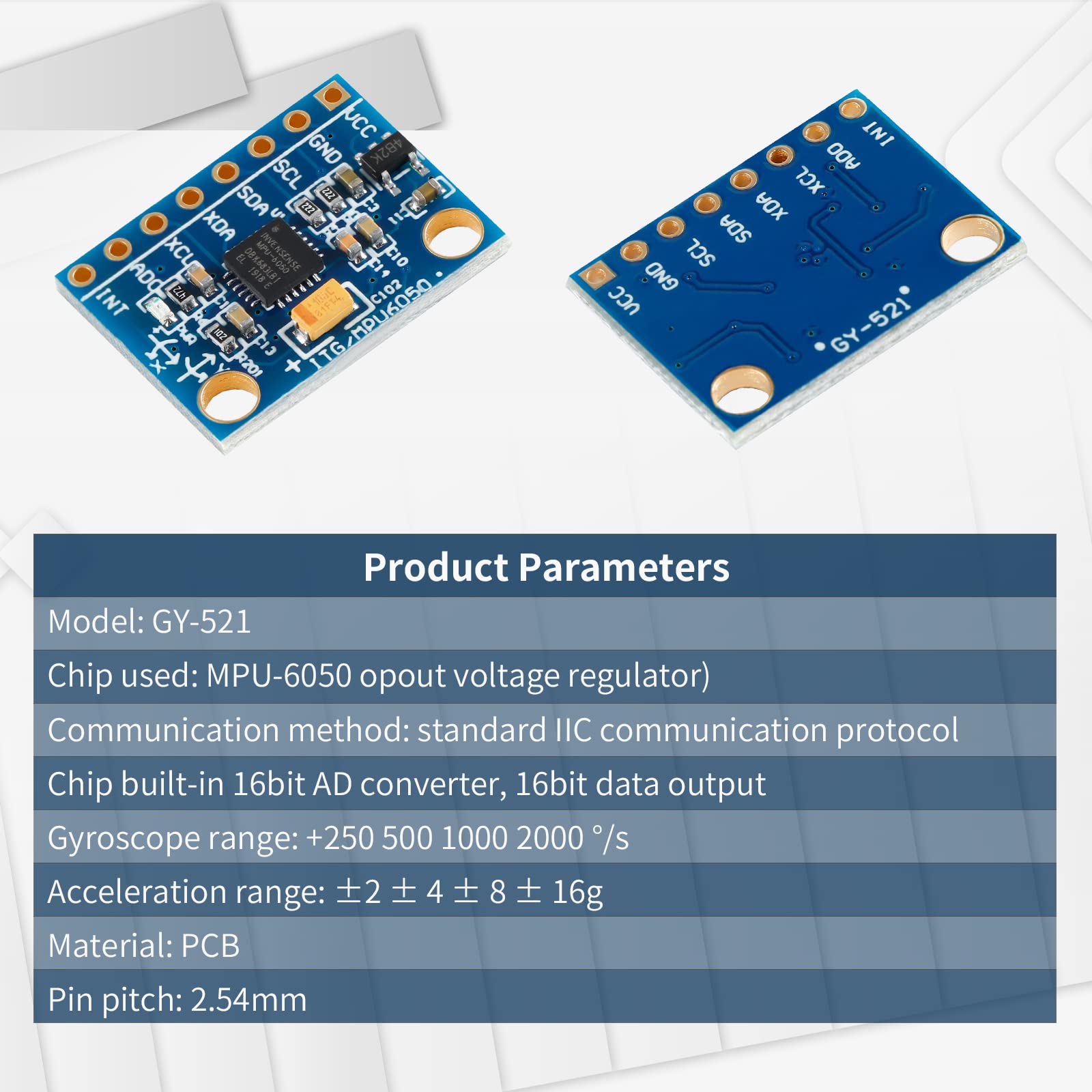 EC Buying GY-521 MPU6050 3 Axis Accelerometer