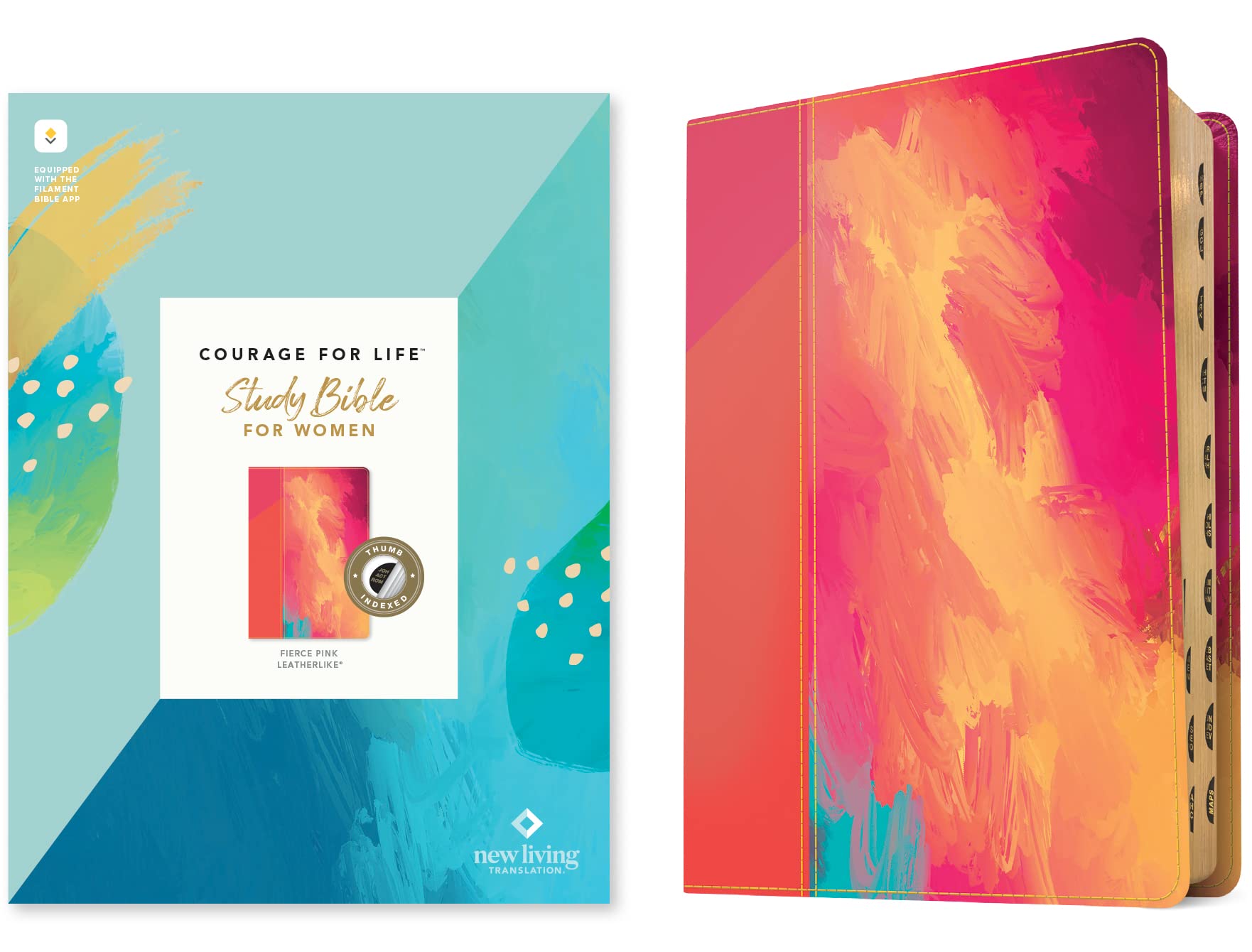 NLT Courage For Life Study Bible for Women, Filament Enabled (LeatherLike, Fierce Pink, Indexed) NLT Courage For Life Study Bible for Women, Filament Enabled (LeatherLike, Fierce Pink, Indexed) NLT Courage For Life Study Bible for Women, Filament Enabled (LeatherLike, Fierce Pink, Indexed) Imitation Leather