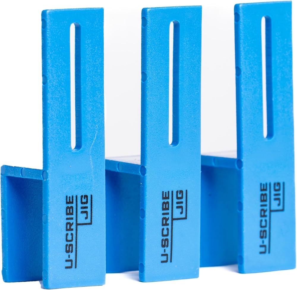 U-Scribe Jig 19mm (3/4") Set of 3 Woodworking Carpentry Jigs Mark Panels