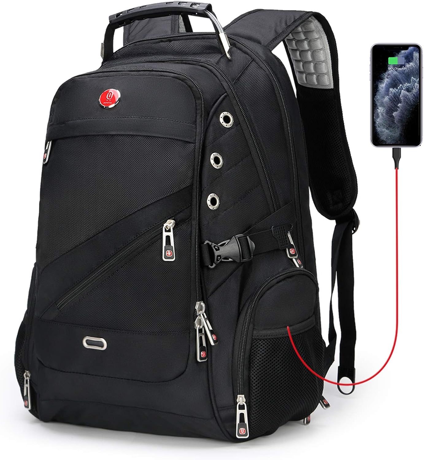 Anti-theft TSA Laptop Backpack with USB Charging Port and Waterproof, Extra Large Travel Backpacks for Women Men- Fits Most 17.3 Inch Laptops and Tablets OAA28115173B