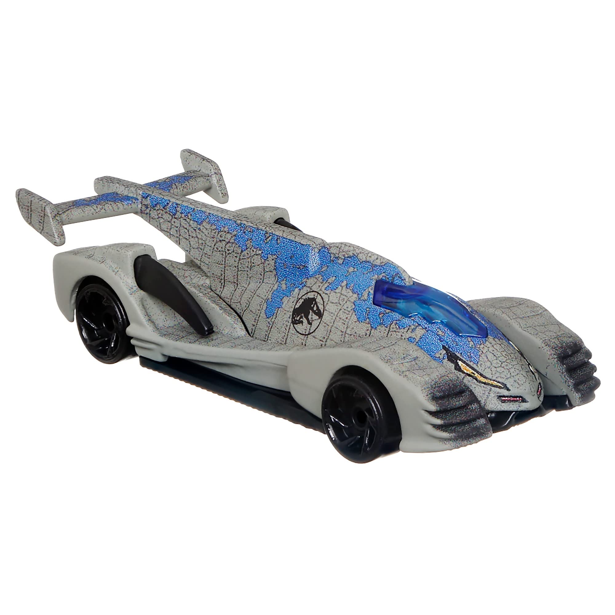 Hot Wheels Character Cars Jurassic World Dominion Diecast Model Vehicle's - (Velociraptor Blue 3/6) — image 1