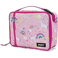 PackIt Freezable Classic Lunch Box, Unicorn Sky Pink