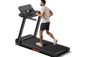 LONTEK Treadmills for Home, 15% Incline Treadmill, Folding Treadmill Filpped Screen and Heart Rate Sensor, 3.0HP Quiet Brushless Dual Cushion System, 300lbs Weight Capacity