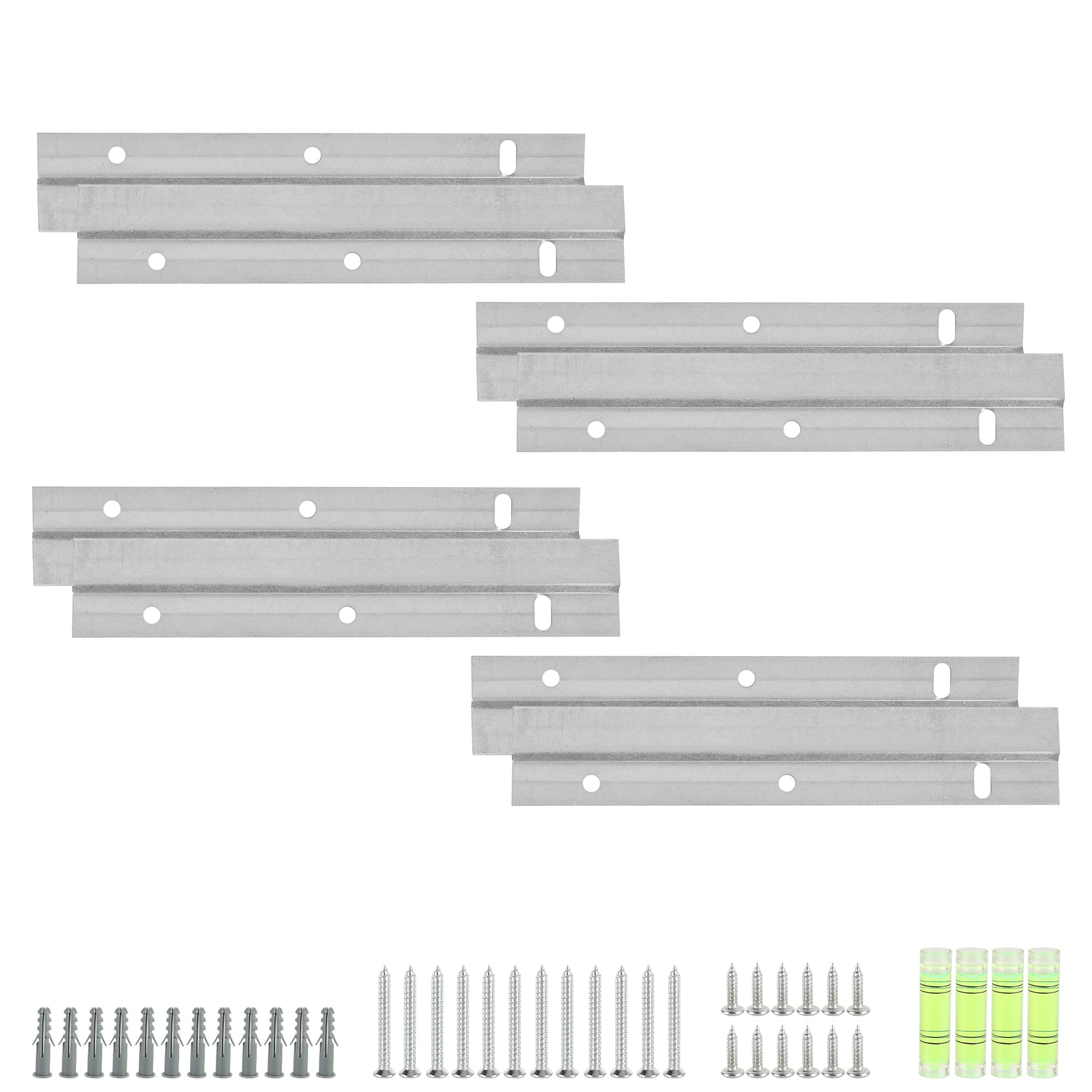 YKUKIZEE 8 Pack 6 inch French Cleats Bracket Heavy Duty, Mirror Hanger Z Bar 15 cm, Heavy Duty Interlocking Wall Brackets for Hanging Painting Photo Whiteboard Artwork