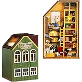 MAGQOO DIY Miniature Dollhouse Kit with Furniture 1:100 Scale Creative Room Mini Wooden Doll House Accessories DIY Miniature House Kit(Garys Collection Room)