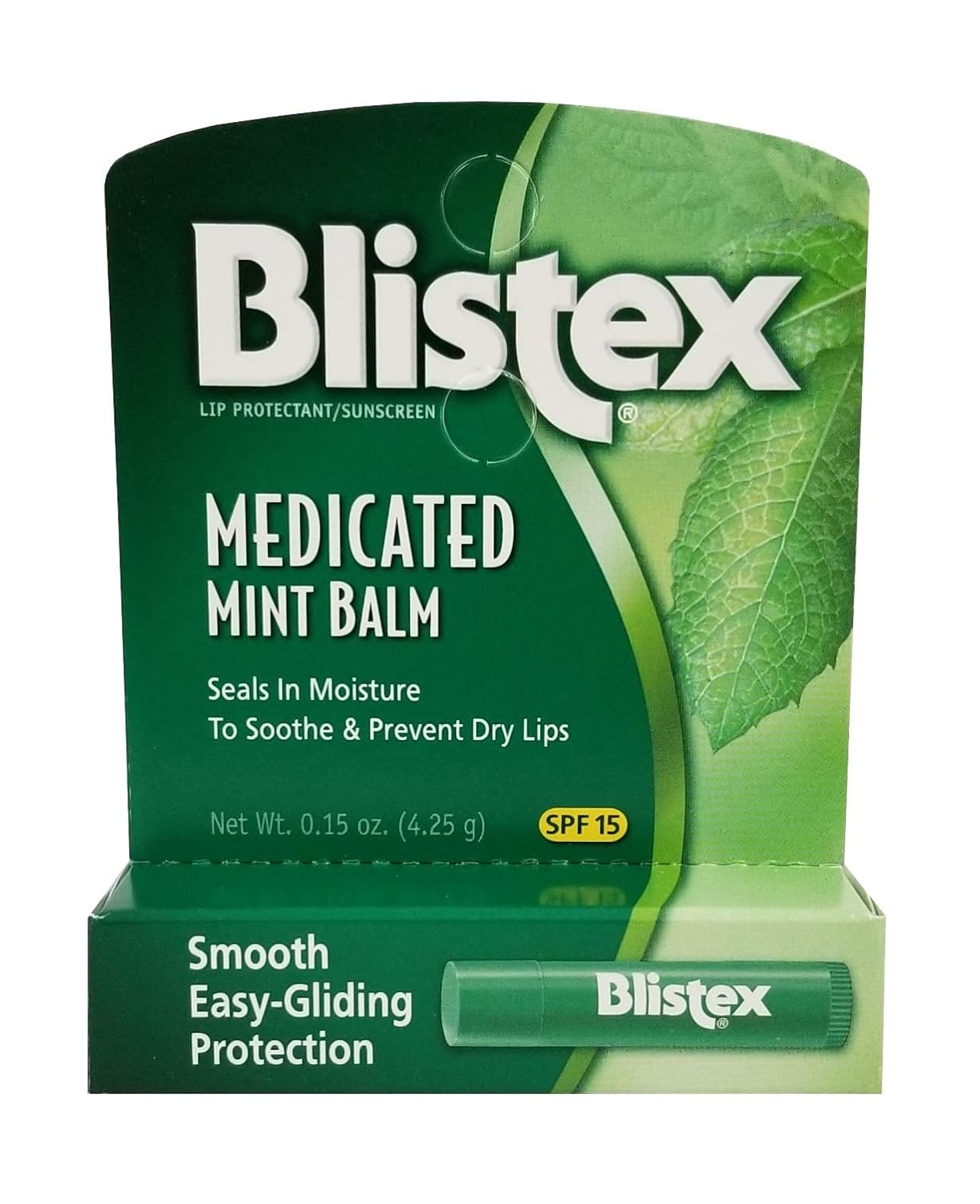 Blistex Medicated Mint Balm SPF 15 0.15 oz (Pack of 12)