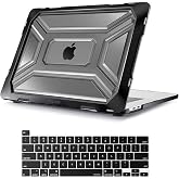 Mektron Hartschale Für MacBook Pro 16" (A2141, 2019-2021) – Transparent, Mit Tastaturabdeckung & Stoßschutz | In Marineblau