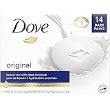 Dove Beauty Bar Gentle Skin Cleanser Moisturizing for Gentle Soft Skin Care Original Made With 1/4 Moisturizing Cream 3.75 oz
