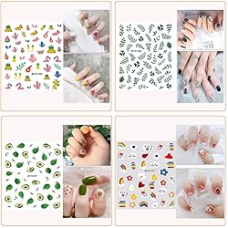 Nail Stickers for Women and Little Girls - 12