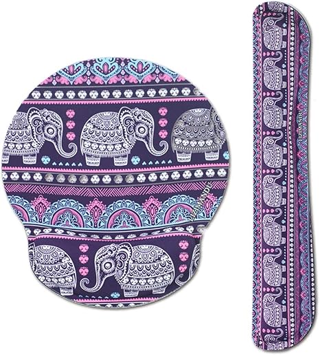 Reposamuñecas Muñeca redonda alfombrilla de ratón + almohadilla de