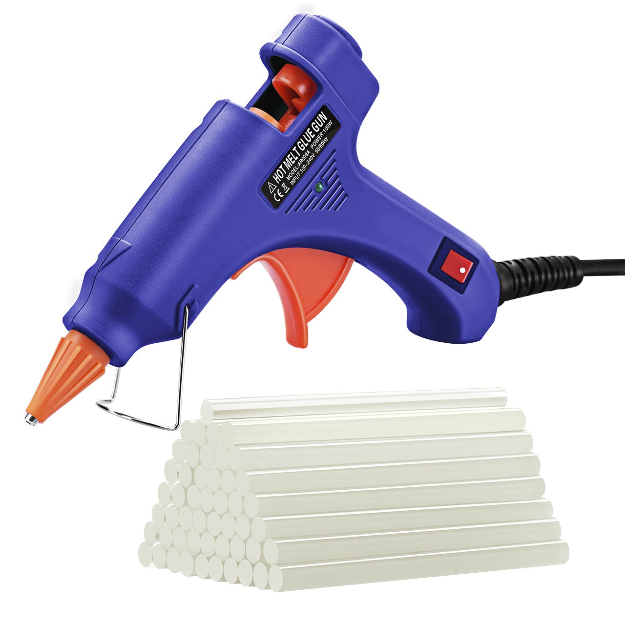 TOPELEK Mini Pistola de Silicona Caliente con psc Barras de Pegamento Alta