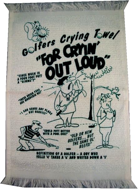Amazon Com Leister S Golfers Crying Towel Toys Games