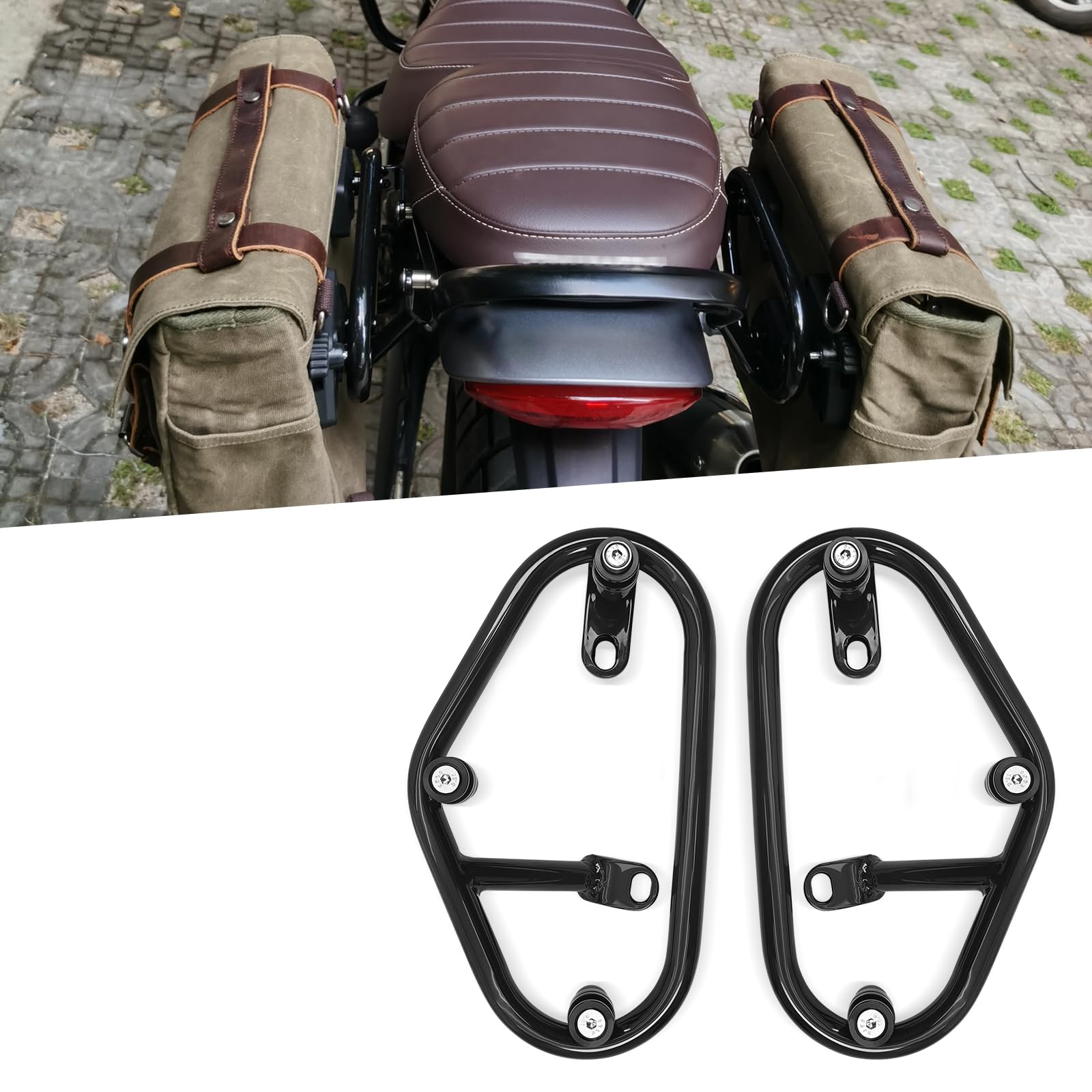 Photo 1 of **missing hardware**HENGLANG For Speed ??400 Scrambler 400X 400X 2025 2024 side bag bracket supports sw side bag side box rack bracket 2025 2024 Speed 400 Accessories