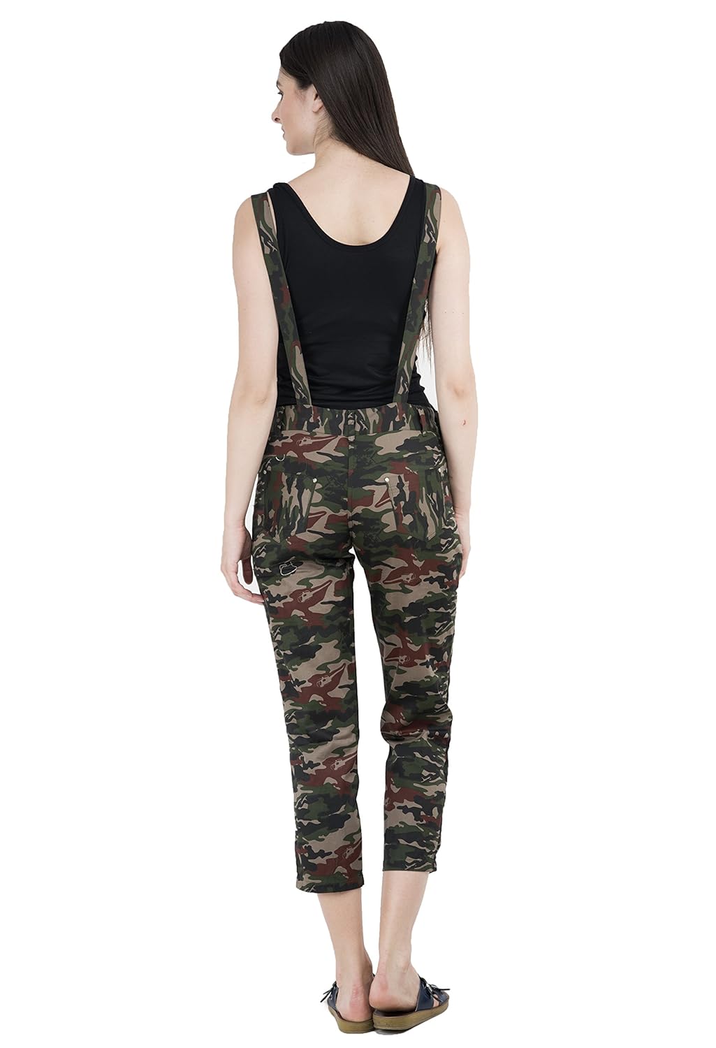 aakrithi women camouflage dungaree