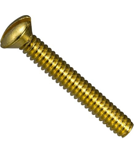 6-32 x 1 1/2 Coarse Thread Machine Screw Slotted Flat Head Brass 6-32 x 1 1/2 Coarse Thread Machine Screw Slotted Flat Head Brass