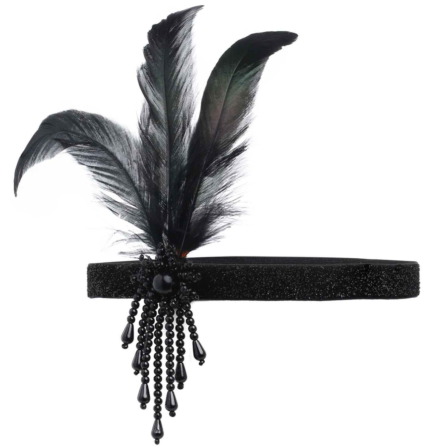 BABEYOND 1920s Flapper Headpiece Roaring 20s Great Gatsby Headband