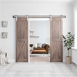 SMARTSTANDARD 8ft Siliding Barn Door Hardware Kit