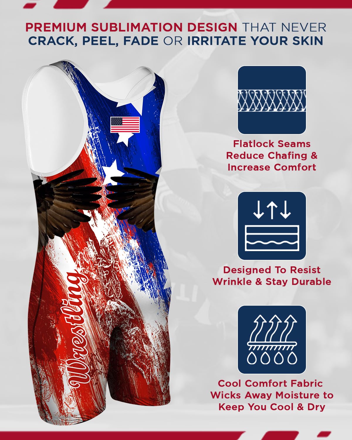 Exxact Sports Sublimated Adult & Youth Wrestling Singlet