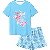 Sylfairy Girls Pajamas Summer Toddler Girl Pajamas Sets Short Sleeve Girls' Cute Sleepwear Pjs