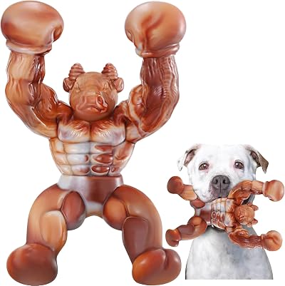 Zinbo Indestructible Dog Toy Medium Large Nylon Bone Real Bacon Flavored