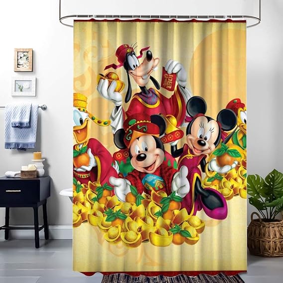 Amazon Com Disney Collection Shower Curtain 72x72 Inch Mickey And