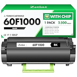 60F1000 Black Toner Cartridge with chip 1-Pack