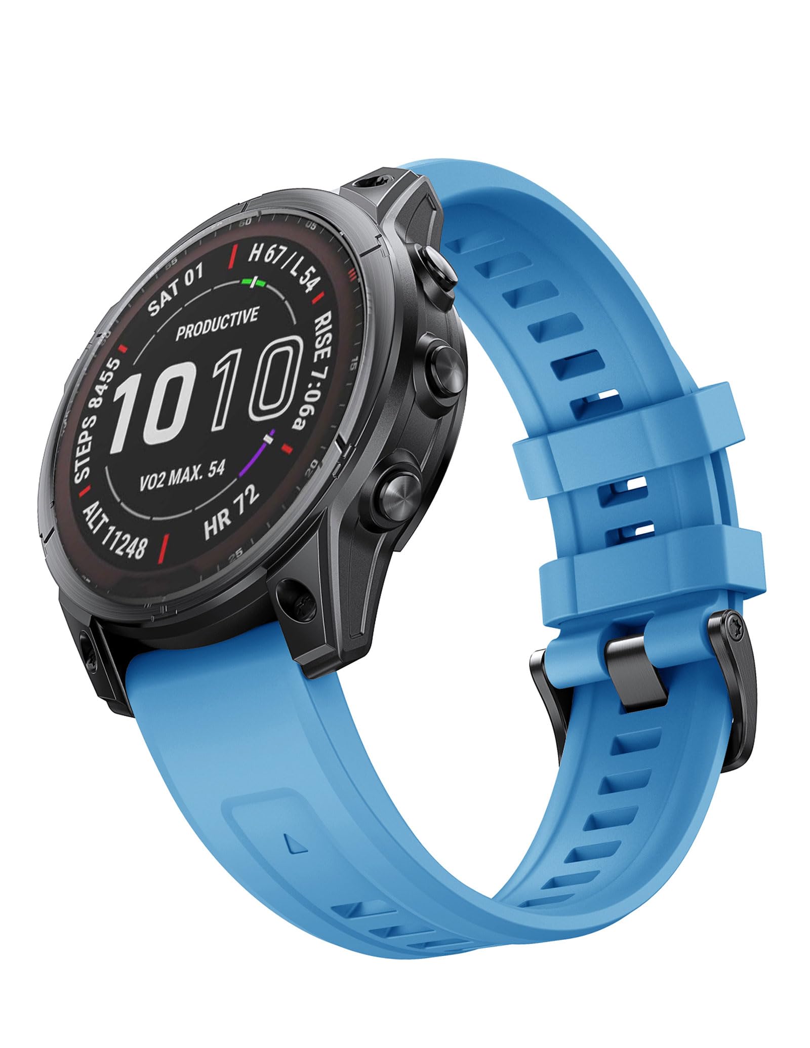 Watch Strap for Garmin Fenix 7X Pro/6X Pro, 26mm QuickFit Replacement Band for Garmin Fenix 7X/6X/5X/5X Plus/3/3 HR, Descent Mk1/Mk2/MK2i, Instinct 2X