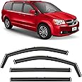 Voron Glass in-Channel Extra Durable Rain Guards for Dodge Grand Caravan 2008-2020, Window Deflectors, Vent Window Visors, 4 Pieces - 200506