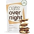 Oats Overnight Smores - Overnight Oats with 22g Protein, High Fiber Breakfast Protein Shake - Gluten Free Oatmeal, Non GMO High Protein Oatmeal (2.8 oz per meal) (8 Pack)