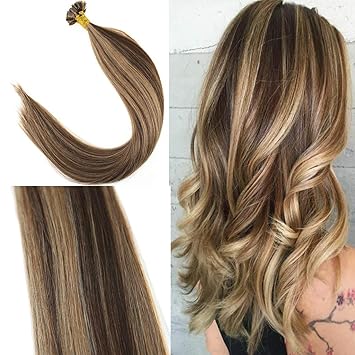 Buy 18 Dark Brown With Caramel Blonde Youngsee 18inch Flat Tip