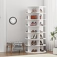MAGIC UNION Rotating Shoe Rack Tower - 7-Tier Spinning Handbag Shoe Display Lazy Susan Organizer, 360° Revolving Shoe Rack Storage Round Carousel Cabinet, for Entryway, Living Room, Bedroom